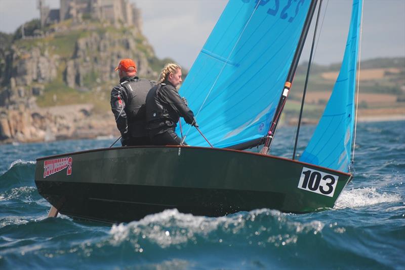 Richard and Millie on day 4 of the Allen, North Sails & Selden Enterprise Nationals at Mount's Bay photo copyright Martyn Curnow taken at  and featuring the Enterprise class
