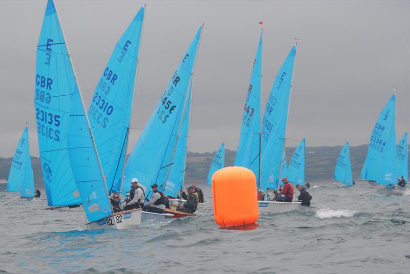 The fleet on day 5 of the Allen, North Sails & Selden Enterprise Nationals at Mount's Bay photo copyright Martyn Curnow taken at  and featuring the Enterprise class