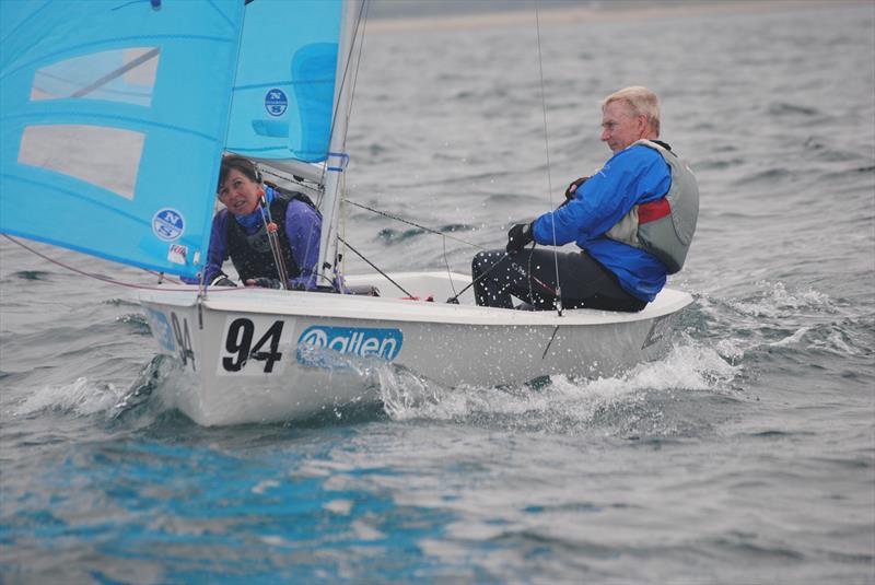 Phil and Jane on day 5 of the Allen, North Sails & Selden Enterprise Nationals at Mount's Bay photo copyright Martyn Curnow taken at  and featuring the Enterprise class