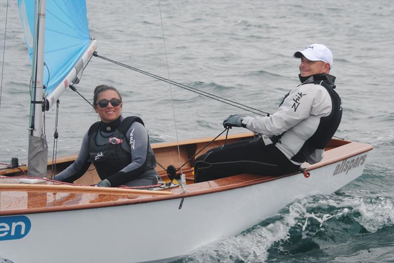 Darren and Hayley on day 5 of the Allen, North Sails & Selden Enterprise Nationals at Mount's Bay photo copyright Martyn Curnow taken at  and featuring the Enterprise class