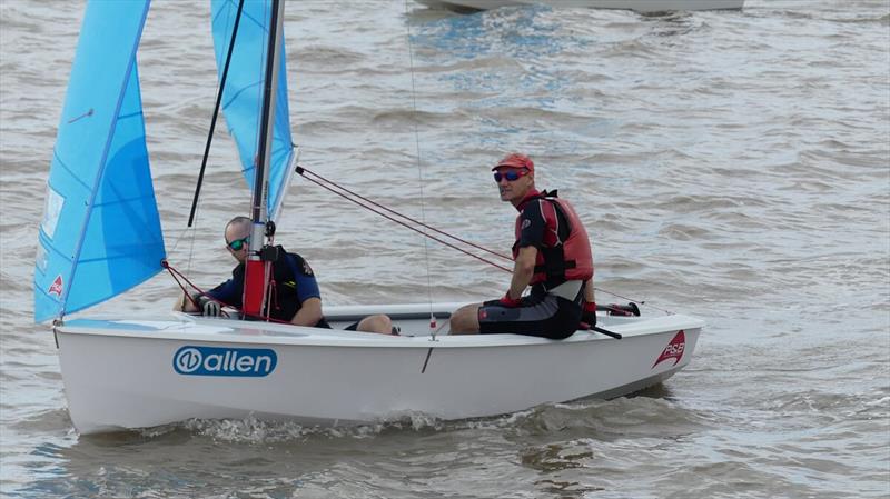 Jonathan Woodward & Chris Keatley win the Sailing Chandlery Enterprise National Circuit Round 7 at Penarth Yacht Club photo copyright Tracey Dunford taken at Penarth Yacht Club and featuring the Enterprise class