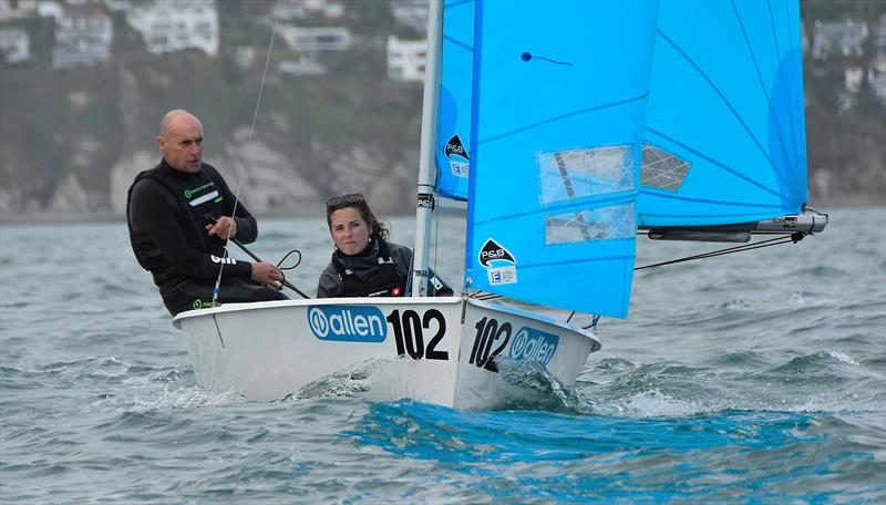 Simon Bennet and Scarlet Crago during the Sailing Chandlery Enterprise National Circuit event at Looe photo copyright Neil Richardson taken at Looe Sailing Club and featuring the Enterprise class