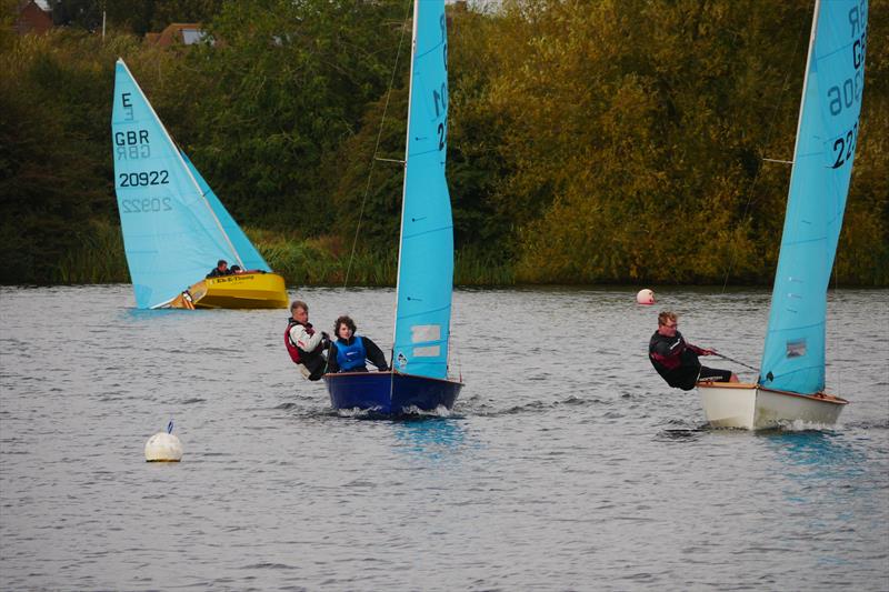 Close racing during the Emberton Park Enterprise Open photo copyright Rob Bell taken at Emberton Park Sailing Club and featuring the Enterprise class