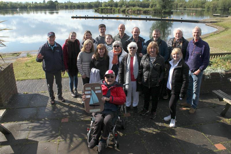 Alan Woodford with the Just Jane Trophy during the Silver Wing Enterprise Open photo copyright Phil Bergquist taken at Silver Wing Sailing Club and featuring the Enterprise class