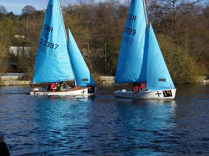 Enterprise Match Racing Championships at Etherow Country Park photo copyright Steve Blackburn taken at Etherow Country Park Sailing Club and featuring the Enterprise class