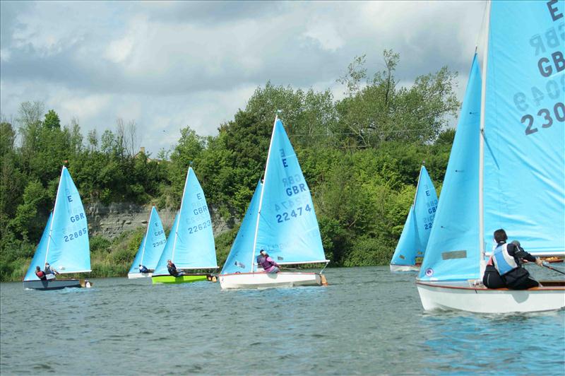 Enterprises at Ely photo copyright K Bilham taken at Ely Sailing Club and featuring the Enterprise class