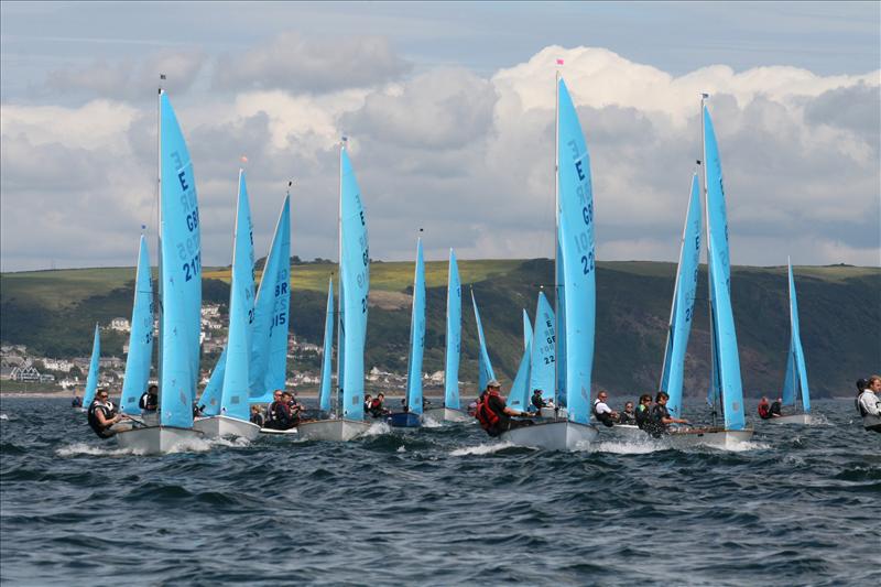 Blue sails abound at the Noble Marine Enterprise National Championships at Looe in 2011 - photo © Janice Bottomley