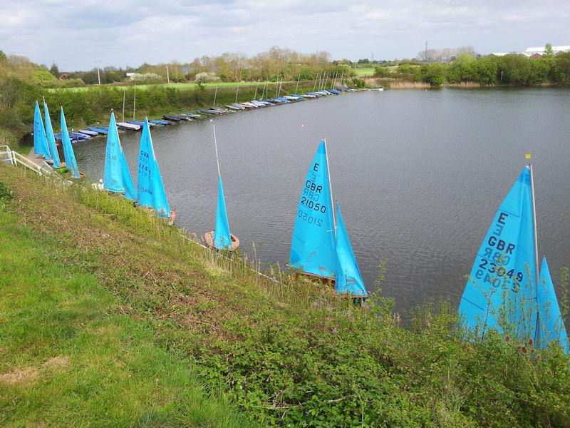 Enterprises at Ely photo copyright Les Booth taken at Ely Sailing Club and featuring the Enterprise class