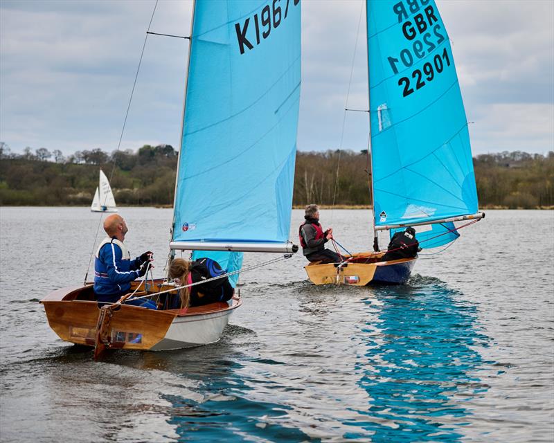 Paul and Megan lead Jim and Mabel in race 2 during the Barnt Green Enterprise Open photo copyright Matthew Brown Photography taken at Barnt Green Sailing Club and featuring the Enterprise class