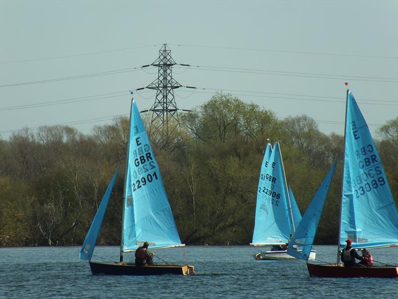 The first race on Sunday during the Enterprise Midland Area Championship at Middle Nene photo copyright Wilf Kunze taken at Middle Nene Sailing Club and featuring the Enterprise class