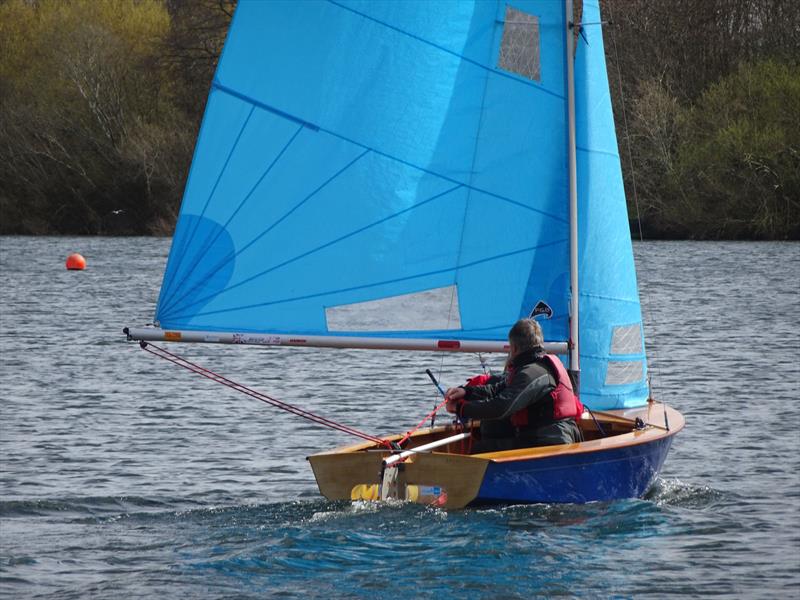 Paul and Jan about to gybe during the Enterprise Midland Area Championship at Middle Nene photo copyright Wilf Kunze taken at Middle Nene Sailing Club and featuring the Enterprise class