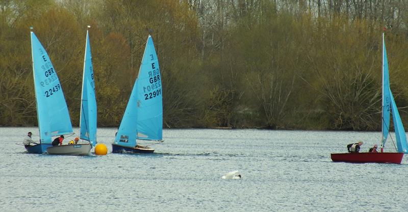 Close action in race in 2 during the Enterprise Midland Area Championship at Middle Nene - photo © Wilf Kunze