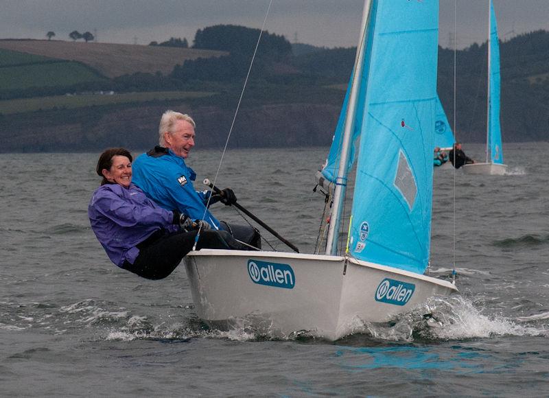 Phil Ford and Jane Humpage on day 3 of the Enterprise Nationals at Tenby photo copyright Alistair Mackay taken at Tenby Sailing Club and featuring the Enterprise class