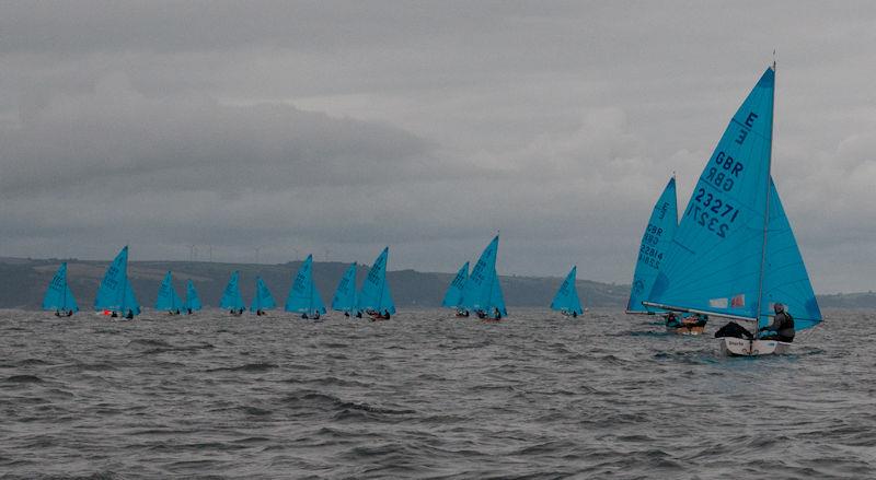 The fleet sailing on day 3 of the Enterprise Nationals at Tenby photo copyright Alistair Mackay taken at Tenby Sailing Club and featuring the Enterprise class