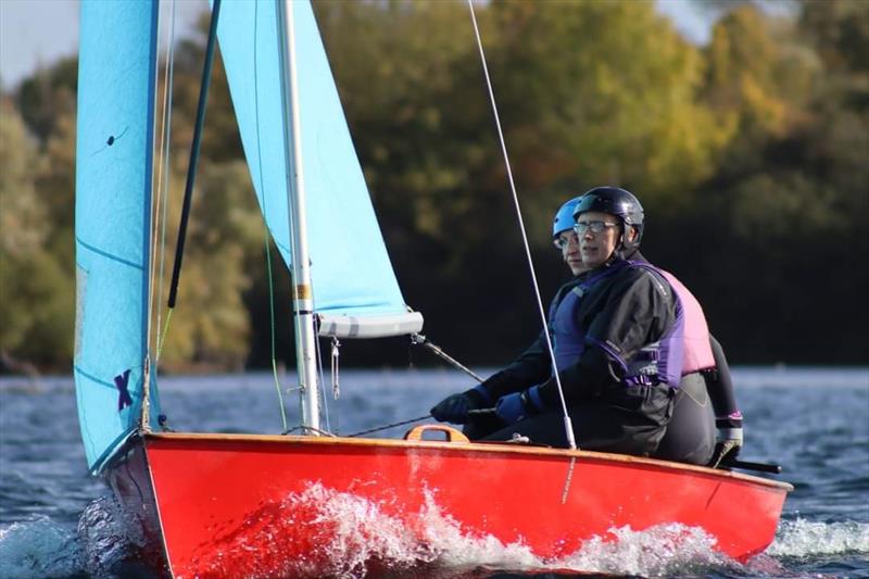 achel Heesom and Beverley Howe during the Hunts Enterprise Open photo copyright Helen Bailey taken at Hunts Sailing Club and featuring the Enterprise class