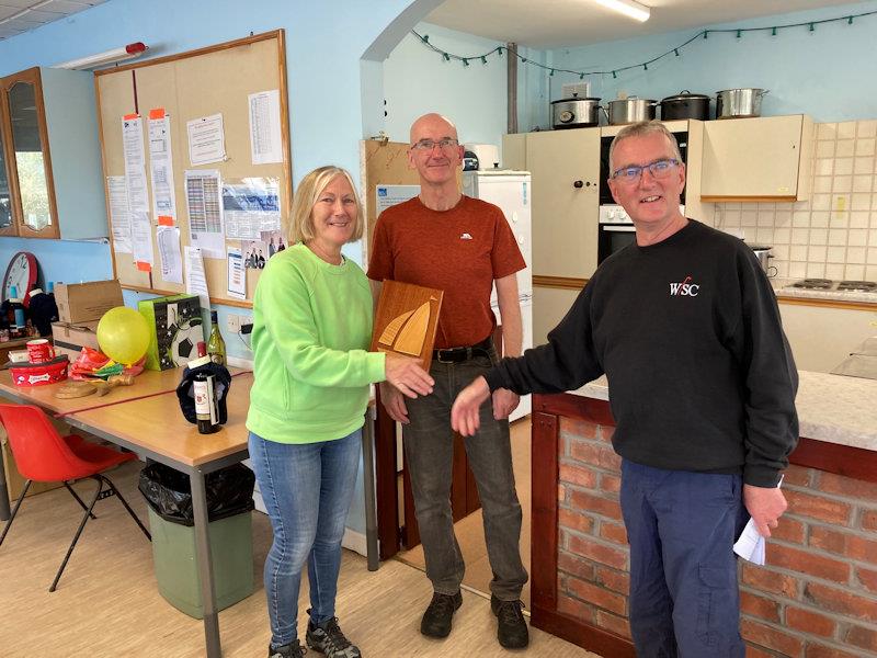 Dave Thomas and Shan Stapley, first double-hander - Border Counties Midweek Sailing concludes at Winsford Flash photo copyright D Thomas taken at Winsford Flash Sailing Club and featuring the Enterprise class