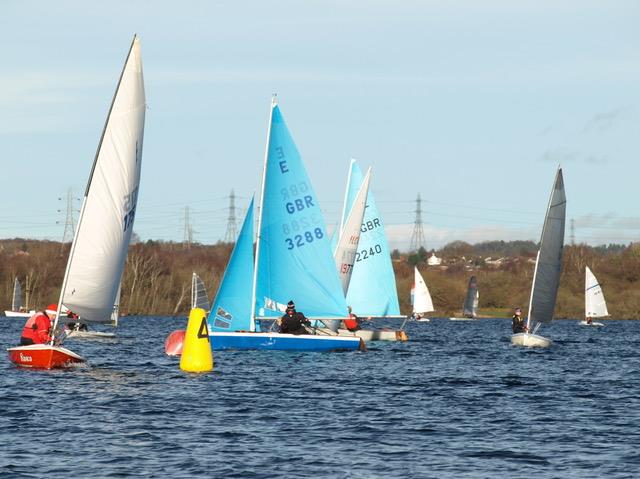 Chase Sailing Club Polar Pursuit Race 2023 photo copyright Dave Watkins taken at Chase Sailing Club and featuring the Enterprise class