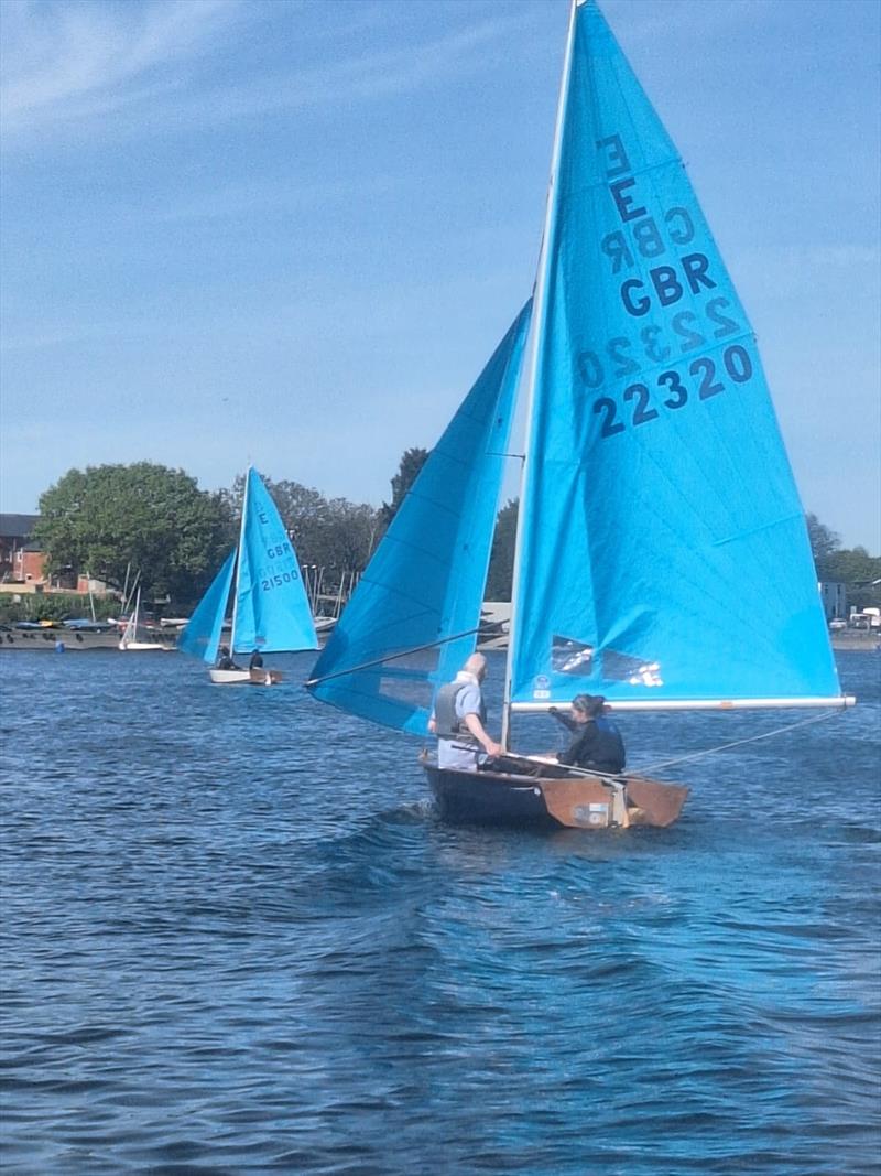 Martin and Lauren during the Enterprise Open at Midland Sailing Club photo copyright Kevin Hopkins taken at Midland Sailing Club and featuring the Enterprise class