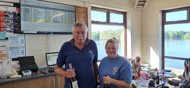 Nigel Allso & Kate Brazier finish 2nd in the Tamworth Enterprise Open photo copyright Chris O'Reilly taken at Tamworth Sailing Club and featuring the Enterprise class