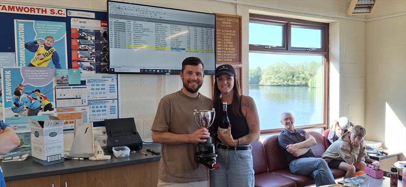 Paul & Ria Burgoine win the Tamworth Enterprise Open photo copyright Chris O'Reilly taken at Tamworth Sailing Club and featuring the Enterprise class
