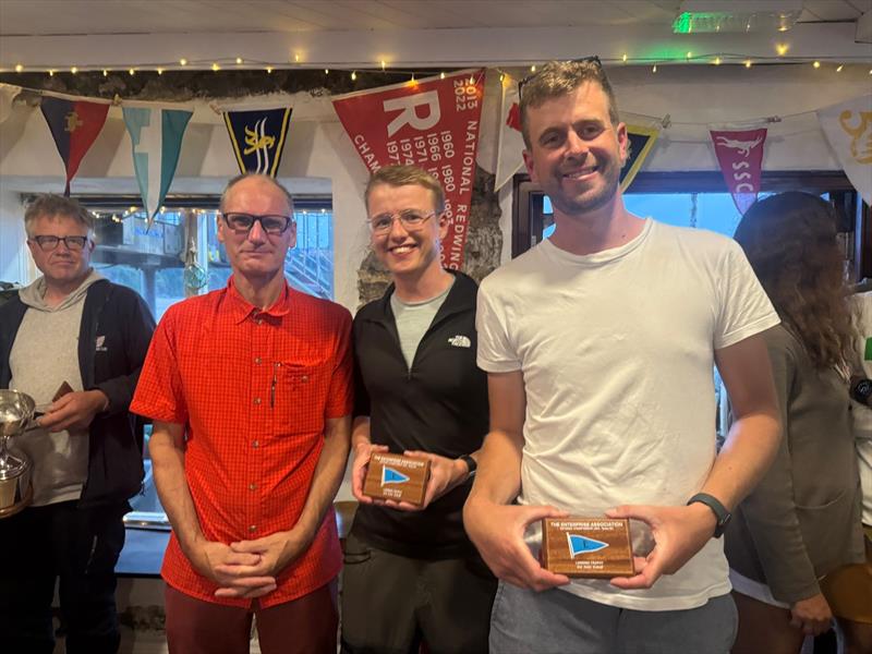 Noble Marine Enterprise Nationals at Tenby Day 1 - Callum Gibb & Duncan Willoughby, Largo Bay SC and St Mary's Loch SC photo copyright Mhairi Ogilvie taken at Tenby Sailing Club and featuring the Enterprise class