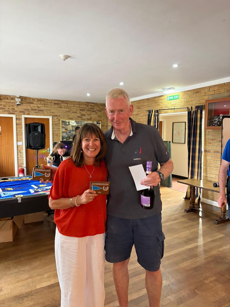 Phil Ford and Jane Humpage finish 3rd in the 70th Anniversary Enterprise National Championship at South Shields - photo © Alistair Middlemiss