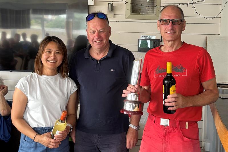 Jonathan Woodward and Jenny Chen Androni, first overall - Enterprise Midlands Double Chine Series at Midland SC photo copyright Luke Hartshorn taken at Midland Sailing Club and featuring the Enterprise class