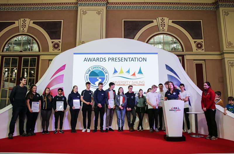 Universite Sailing Sustainability Challenge Award Presentation photo copyright Paul Wyeth / RYA taken at RYA Dinghy Show and featuring the Environment class