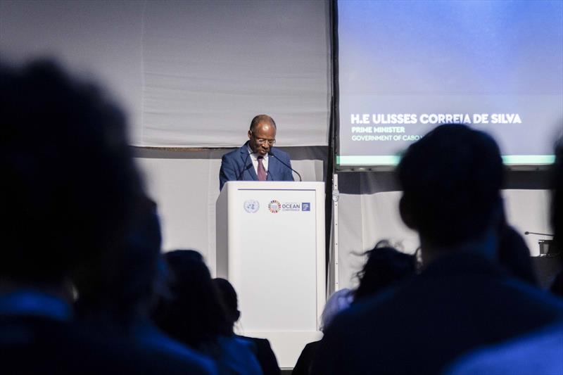 Prime Minister Ulisses Correia e Silva at The Ocean Race's ocean rights event at the UN Ocean Conference photo copyright Cherie Bridges / The Ocean Race taken at  and featuring the Environment class