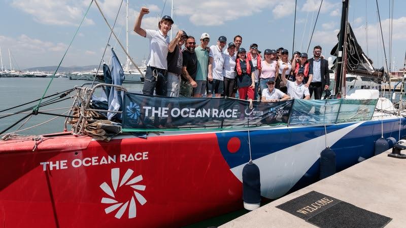 On board 'Ericsson 1' ahead of the Our Ocean Conference 2024 in Athens. Greece - photo © Austin Wong / The Ocean Race