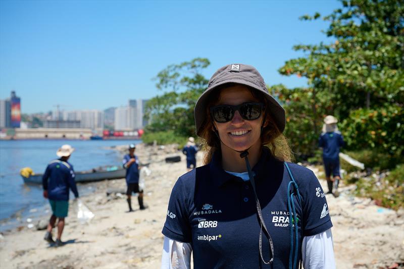 Mubadala Brazil lead the clean up on Pombeda Island in Guanabara Bay, Rio photo copyright Fernando Veloso Leao for SailGP taken at  and featuring the Environment class