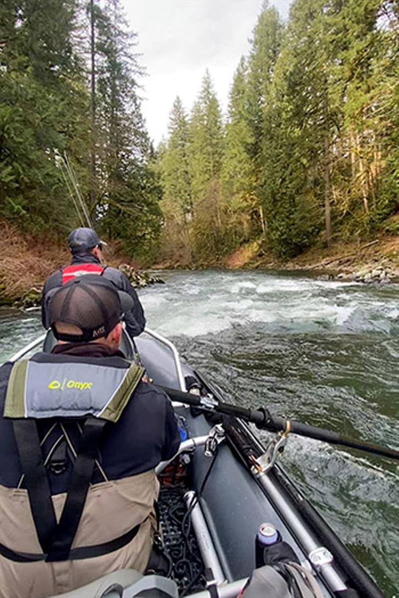 Fishing for steelhead on the East Fork Lewis River photo copyright Clark-Skamania Flyfishers taken at  and featuring the Environment class