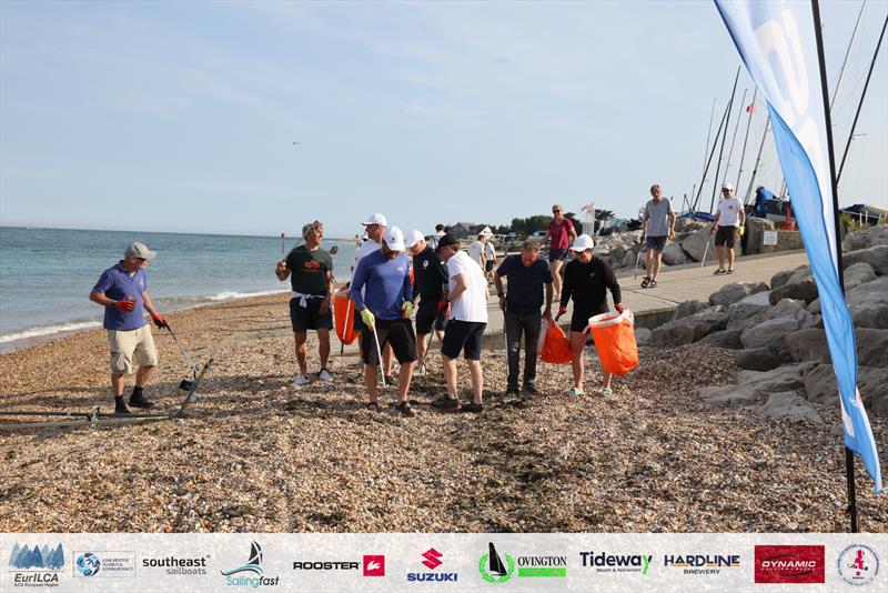 Beach clean - 2025 Suzuki ILCA Master Europeans at Hayling Island - photo © Thom Touw Photography / EurILCA