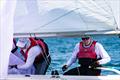 Game face from John Dane III after winning Race 5 - Etchells World Championship 2025 Day 4 © Nic Douglass @sailorgirlHQ