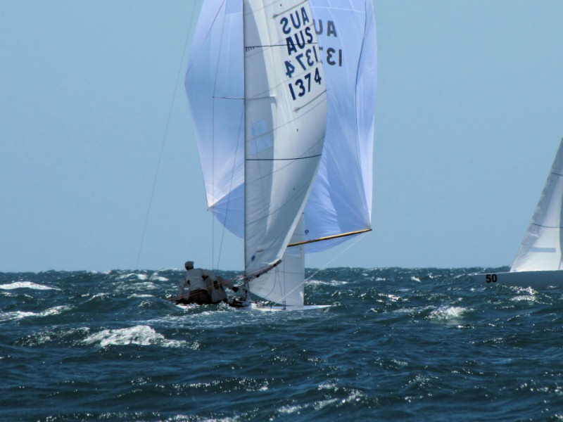 Racing on day five of the Etchells Australian Championship photo copyright Steve Hall taken at Royal SA Yacht Squadron and featuring the Etchells class