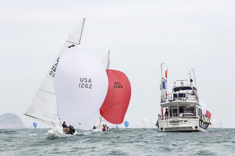 Etchells World Championship in Hong Kong day 4 photo copyright 2015 Etchells Worlds / Guy Nowell taken at Royal Hong Kong Yacht Club and featuring the Etchells class