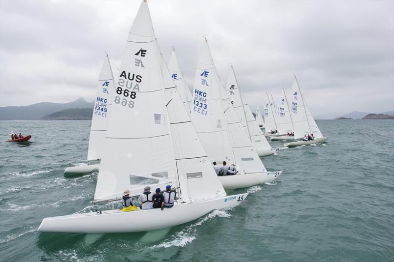 Etchells World Championship in Hong Kong day 6 photo copyright 2015 Etchells Worlds / Guy Nowell taken at Royal Hong Kong Yacht Club and featuring the Etchells class