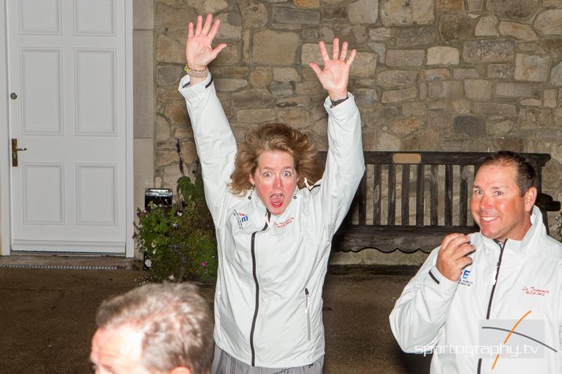 Best Female Helm Trophy to Shannon Bush at the Etchells Worlds in Cowes - photo © Alex Irwin / www.sportography.tv