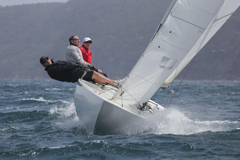 Jan Scholten and crew on Pittwater - photo © Stephen Collopy