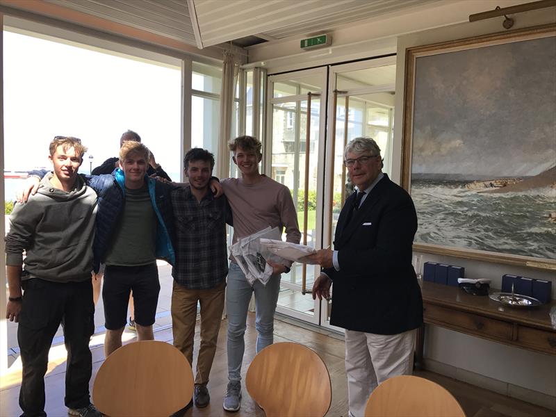 Sumo, 5th & 1st Corinthians. Sam Penhaul Smith, Oli Aldridge, Harry Bowerman and Ted Blowers in the Sir Kenneth Preston Trophy photo copyright Rob Goddard taken at Royal Yacht Squadron and featuring the Etchells class