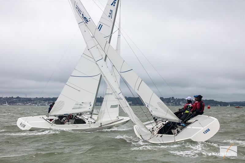 The Gertrude Cup 2017 photo copyright www.sportography.tv taken at Royal Thames Yacht Club and featuring the Etchells class