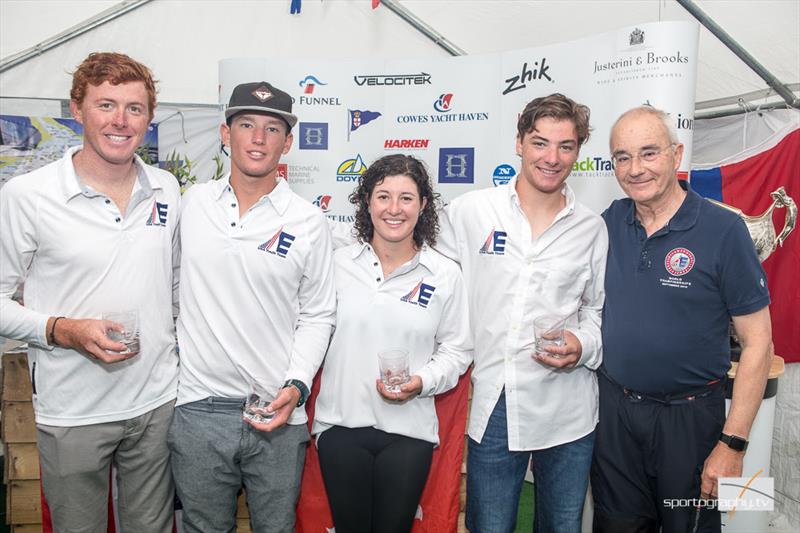 USA Youth Team take second place, and the Olin Stephens Trophy, in The Gertrude Cup 2017 photo copyright www.sportography.tv taken at Royal Thames Yacht Club and featuring the Etchells class
