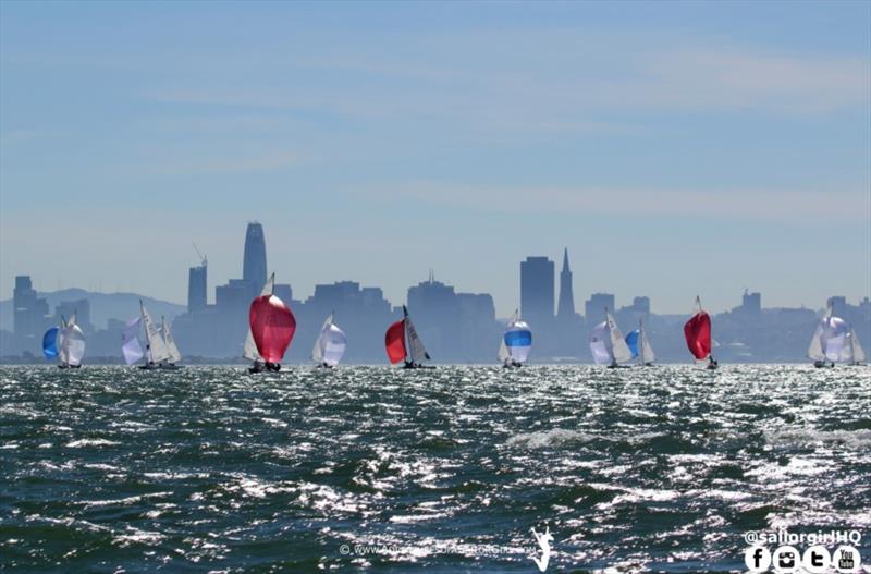 Etchells Worlds in San Francisco practice race - photo © Nic Douglass / www.AdventuresofaSailorGirl.com