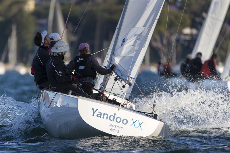 Etchells Milson Silver Goblets trophy at Sydney Harbour photo copyright Andrea Francolini taken at Royal Sydney Yacht Squadron and featuring the Etchells class