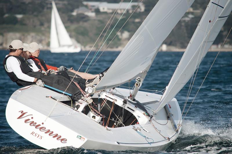 Vivienne 2nd overall in the Etchells Milson Goblets at the Royal Sydney Yacht Squadron photo copyright Darcie Cottington taken at Royal Sydney Yacht Squadron and featuring the Etchells class