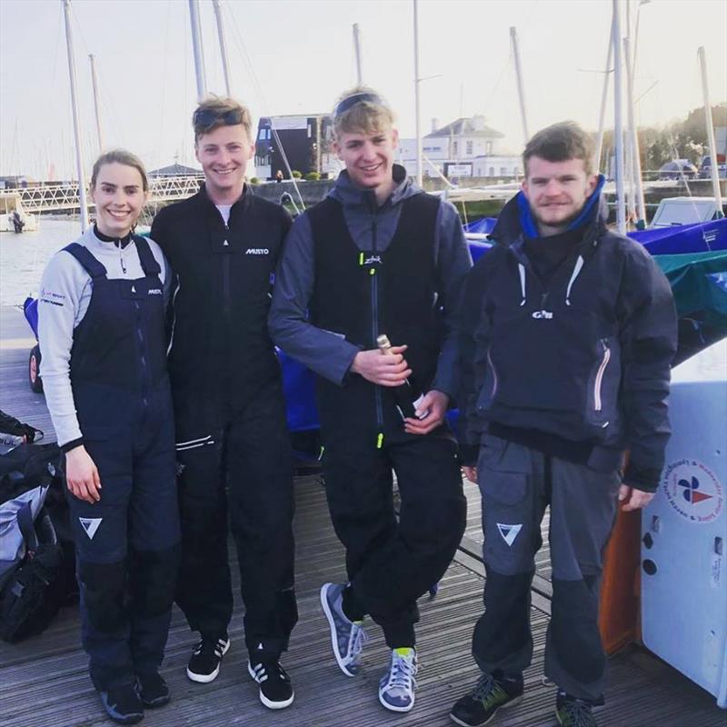 The RLymYC team after the 2019 RLYC Etchells Class Youth Trials photo copyright Vicky Leen taken at Royal Lymington Yacht Club and featuring the Etchells class