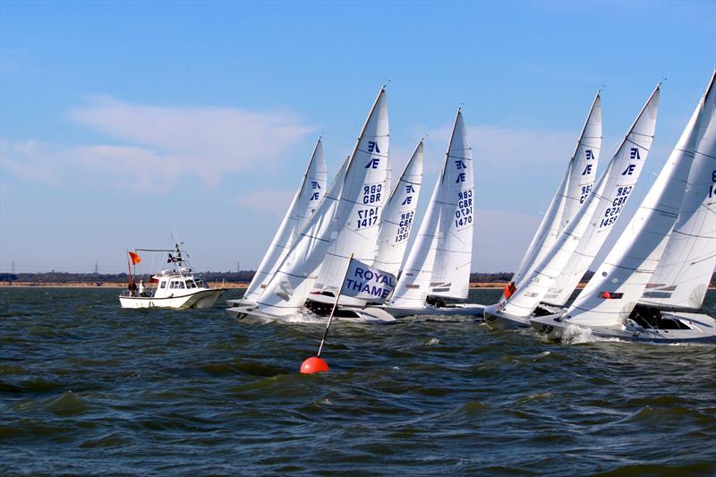 Etchells Bedrock Trophy 2021 photo copyright Andrew Palfrey taken at Royal Thames Yacht Club and featuring the Etchells class