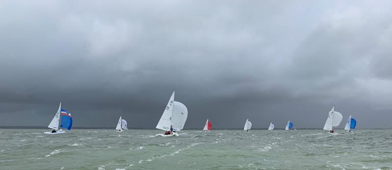 Etchells Youth Trials in Cowes photo copyright Giles Peckham taken at Royal Thames Yacht Club and featuring the Etchells class