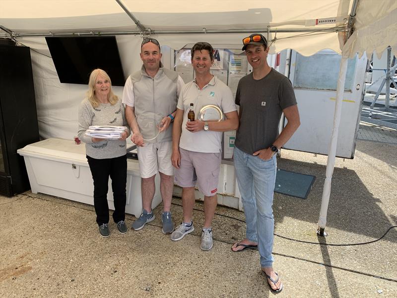 Red Funnel Etchells Regatta winners photo copyright Jan Ford taken at Royal London Yacht Club and featuring the Etchells class