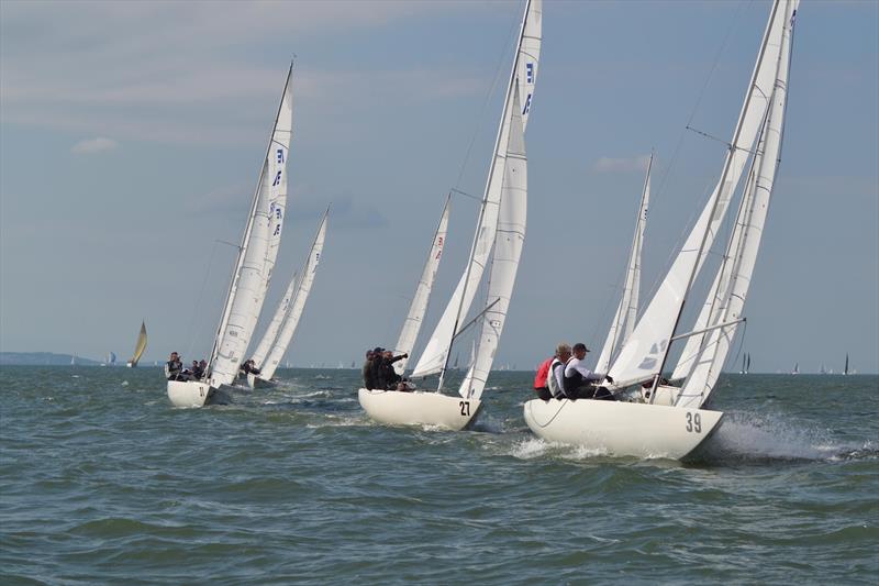 Etchells British Championships at Cowes photo copyright Gavin Ford taken at Royal Yacht Squadron and featuring the Etchells class